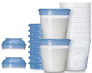 Philips Avent BPA Free Breast Milk Storage Starter Set, Clear, 6 Ounce, 10 Count (Discontinued by Manufacturer)