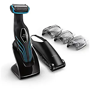 Norelco WATER RESISTANT Men's Cordless Body Groomer with Cordless Shaving Attachment & EXTRA Long Attachment