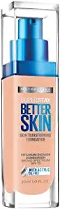 Maybelline New York SuperStay Better Skin Foundation, Nude Beige 1 oz (Pack of 3)