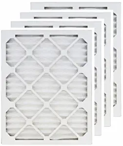 20x30x1 (19.5x29.5) MERV 8 Air Filter/Furnace Filters (4 Pack)