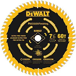 DEWALT DW3196 7-1/4-Inch 60T Precision Finishing Saw Blade