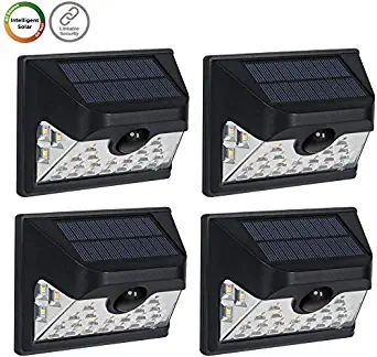 Westinghouse Wireless Linkable Intelligent Solar Motion Sensor Lights Outdoor, 120° Wider Angle Illumination 26 LEDs 600 Lumens Security Wall Lights for Yard Fence Patio Driveway Garage Porch