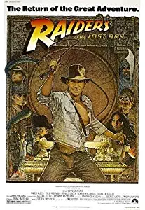 Pop Culture Graphics (16x25) Raiders of The Lost Ark - Harrison Ford Credits Movie Poster Print Sticker Retro Unframed Wall Art Gifts 40x63cm