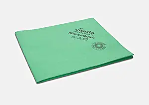 Vileda Professional - MicronQuick Microfiber Cleaning Cloth - Reusable Shammy - Easy Wring, Streak-Free, No-Lint Cleaning Wipes - Commercial Grade - Environmentally Friendly - 5 Pack - Green
