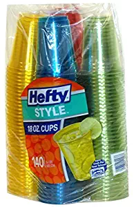 Hefty Party Perfect! Plastic Cups 140 Count - 18 oz each