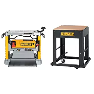 DEWALT DW734 15 Amp 12-1/2-Inch Benchtop Planer with Planer Stand with Integrated Mobile Base