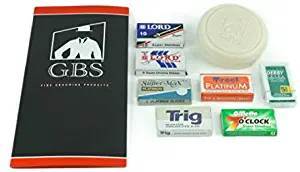 GBS 50 DE Safety Razor Blade Variety Pack! Breaks into Single - Lord, Super-Max, Derby, Treet, Trig, 7 O'clock- Includes GBS Alum Block!