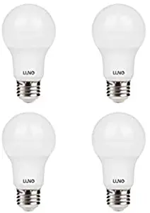 LUNO A19 Dimmable LED Bulb, 5.5W (40W Equivalent), 450 Lumens, 2700K (Soft White), Medium Base (E26), UL & ENERGY STAR (4-Pack)