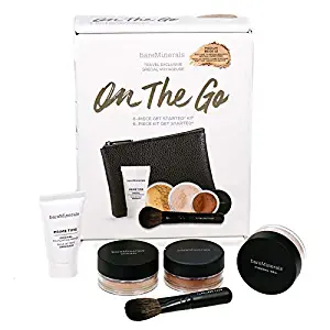 BareMinerals On The Go Makeup Starter Kit - Medium Beige Foundation 6 Piece Set
