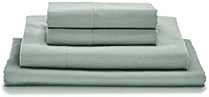 MyPillow Bed Sheet Set 100% Certified Giza Egyptian Long Staple Cotton (Queen, Light Gray)