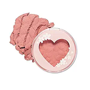 ETUDE HOUSE Heart Blossom Cheek (#PK004 My Little Blossom) | Wet Coated Oil-Blinder Base Powder with Fine Pearl Reflect Light to Give your Cheeks a Cherry Blossom Color Shine | Kbeauty