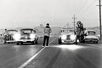American Graffiti classic hot rod drag race scene Milner's '32 Ford Coupe & Falfa's '55 Chevy 24x36 Poster