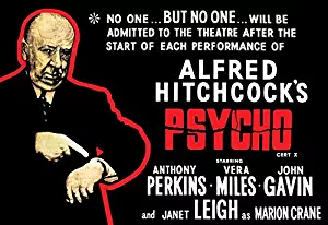 Psycho Poster, No Admittance After the Start of the Show, Alfred Hitchcock