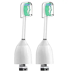 E Series Brush Heads, Compatible with Philips Sonicare Essence, Xtreme, Elite and Advance Tootbhrush - Pack of 2