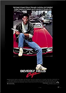 Beverly Hills Cop 28x40 Large Black Wood Framed Print Movie Poster Art