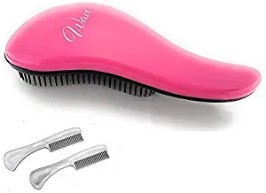 GBS Doll Hairbrush in Pink with Two Small Combs, for 18 Inch Dolls - Compatible with American Girl Dolls & Bitty Baby, Perfect Size Doll Wig Hair Brush Doll Items, Hair Care Doll Accessories