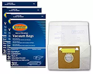 EnviroCare Replacement Vacuum Bags for Eureka Style V Canisters 10 Bags