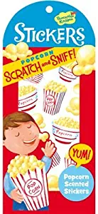 Peaceable Kingdom Scratch and Sniff Popcorn Scented Sticker Pack
