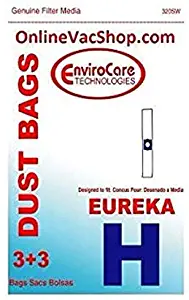Eureka Vacuum Bags for Style H Canisters (1 Pack 3 Bags) # 320SW