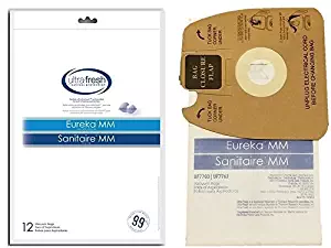 12 Eureka Mighty Mite Style MM & Sanitaire Professional Commercial Allergen Filtration Vacuum Cleaner Bags, by Electrolux Home Care Products Inc.