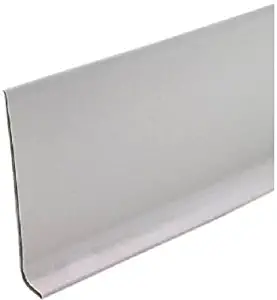 MD Building Products Gray 75499 Vinyl Wall Base Bulk Roll, 4 Inch-by-120-Feet, Silver, 4&quot x120