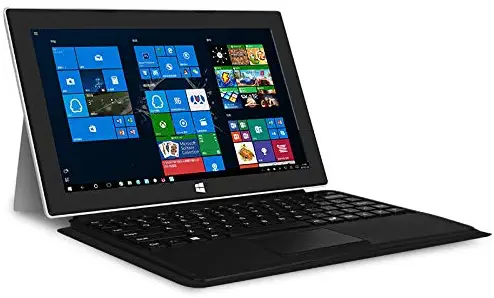 【Windows 10/Office 2010】 Jumper EZpad 7 Window Tablet,10.1 inch Touchscreen Laptop 2 in 1 Tablet, 4G+64GB/128GB,Official Windows 10 OS, Quad Core with Detachable Keyboard (Plus Keyboard) (4G+64G)