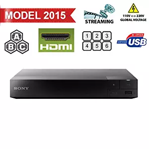 Sony BDP-S3500 Region Free DVD and Zone ABC Blu Ray Player with 100-240 Volt, 50/60 Hz, Free 6' HDMI Cable and US- European Adapter