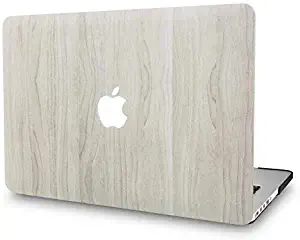 KECC Laptop Case for MacBook Pro 15" (2019/2018/2017/2016) Plastic Hard Shell Cover A1707/A1990 (Pine Wood 2)