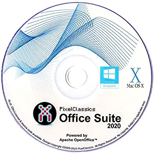 Open Office 2020 CD Home Student Professional and Business Software Compatible With Microsoft Office - Powered by Apache OpenOfficeTM for PC Windows 10 8.1 8 7 Vista XP & Mac OS X