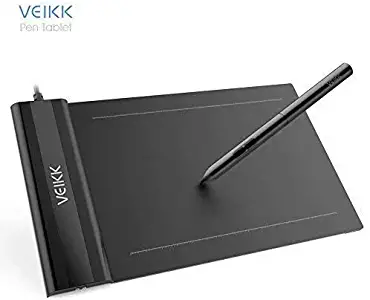 OSU! Drawing Tablet VEIKK S640 Graphic Drawing Tablet Ultra-Thin 6x4 Inch Pen Tablet with 8192 Levels Battery-Free Passive Pen