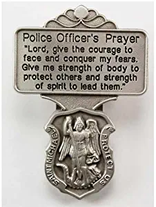 St. Michael Police Officer Prayer Visor Clip