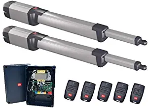 Bft KustosKit (2 X KUSTOS Motors + 5 X RCB04 remotes + Zara Control Unit 230V) for Swing gate Leaves up to 2.5 metres Wide and Weighing up to 400 kg