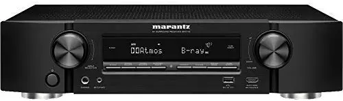 Marantz NR1710 UHD AV Receiver (2019 Model) – Slim 7.2 Channel Amp | Wi-Fi, Bluetooth, Heos + Alexa | Auto Low Latency Mode for Xbox One | Immersive Movies, Music & Gaming | Smart Home Automation