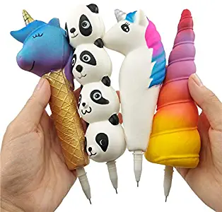 xinlong Hot Funny New Novelty Stationery for School Unicorn Horse Panda Ice Cream Pens Stress Relief Gift Office School Supplies (JYB-A)