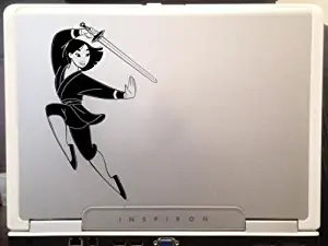 LA DECAL Mulan is American animated musical action comedy cartoon laptop decal sticker 6