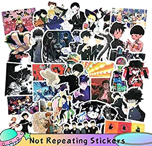 Your store Mob Psycho 100 Mobu Saiko Hyaku Cartoon Anime Stickers Funny Stickers for Teens, Girls, Adults,Kids - Stickers for Waterbottles,Laptop,Phone,Hydro Flask - Waterproof Vinyl Sticker