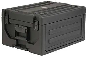 SKB Cases 1SKB19-RSF4U Roto-Molded 4U Studio Flyer Rack Case, Rack Space for Recording Gear, 21.5